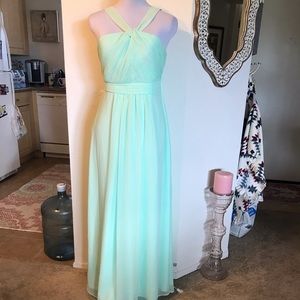 Long Mint Green Gown